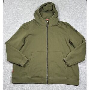 Brunt Hoodie Men 4XL Green Fleece Lined Long Sleeve Sweatshirt Workwear